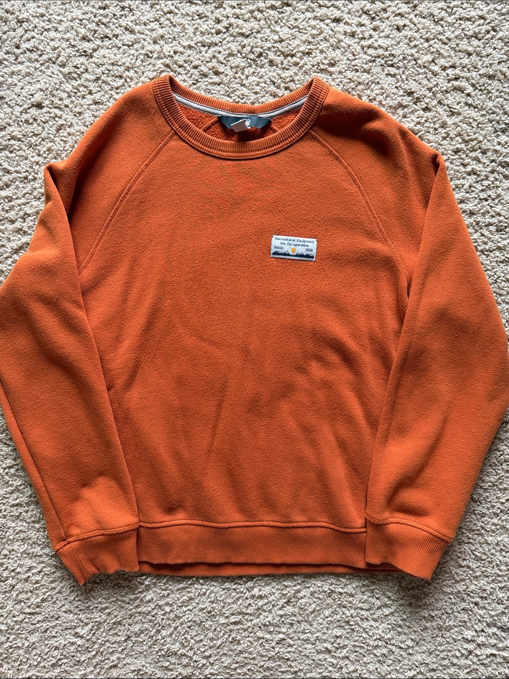Men's Orange REI Crewneck Sweater